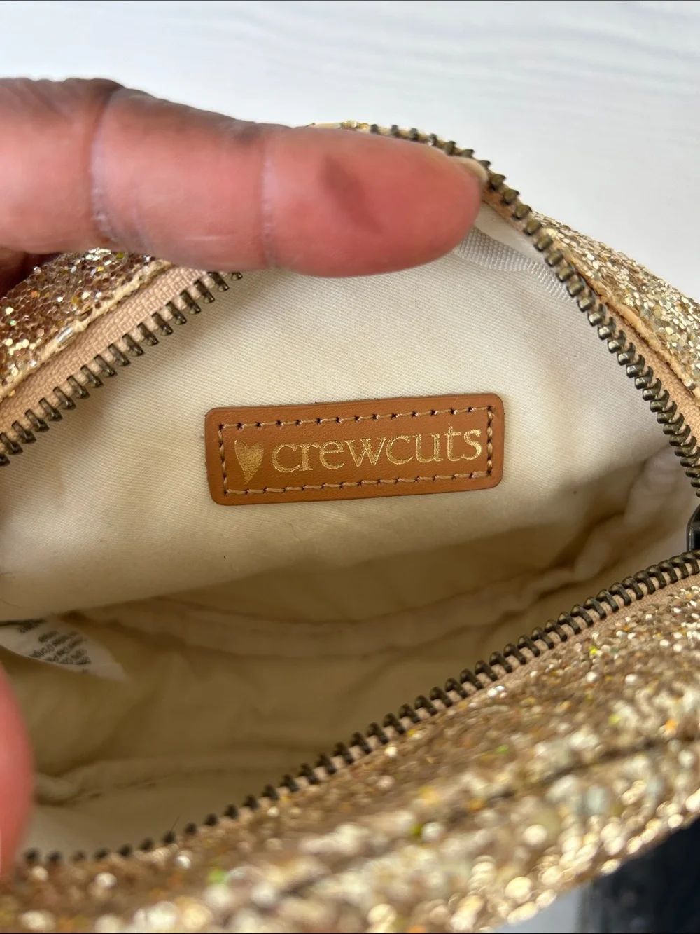 Crewcuts gold glitter